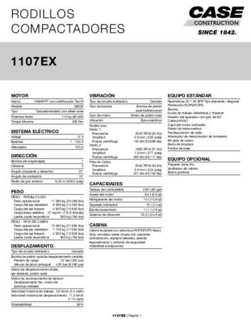 Folleto Rodillos Compactadores - 1107EX