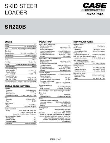 SPEC - SR220B