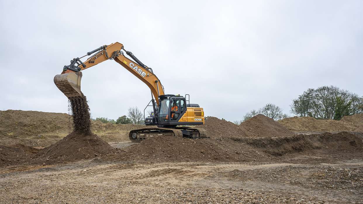  CASE in Control - New CASE CX210E-S  makes light work of heavy tasks in Welsh Quarry