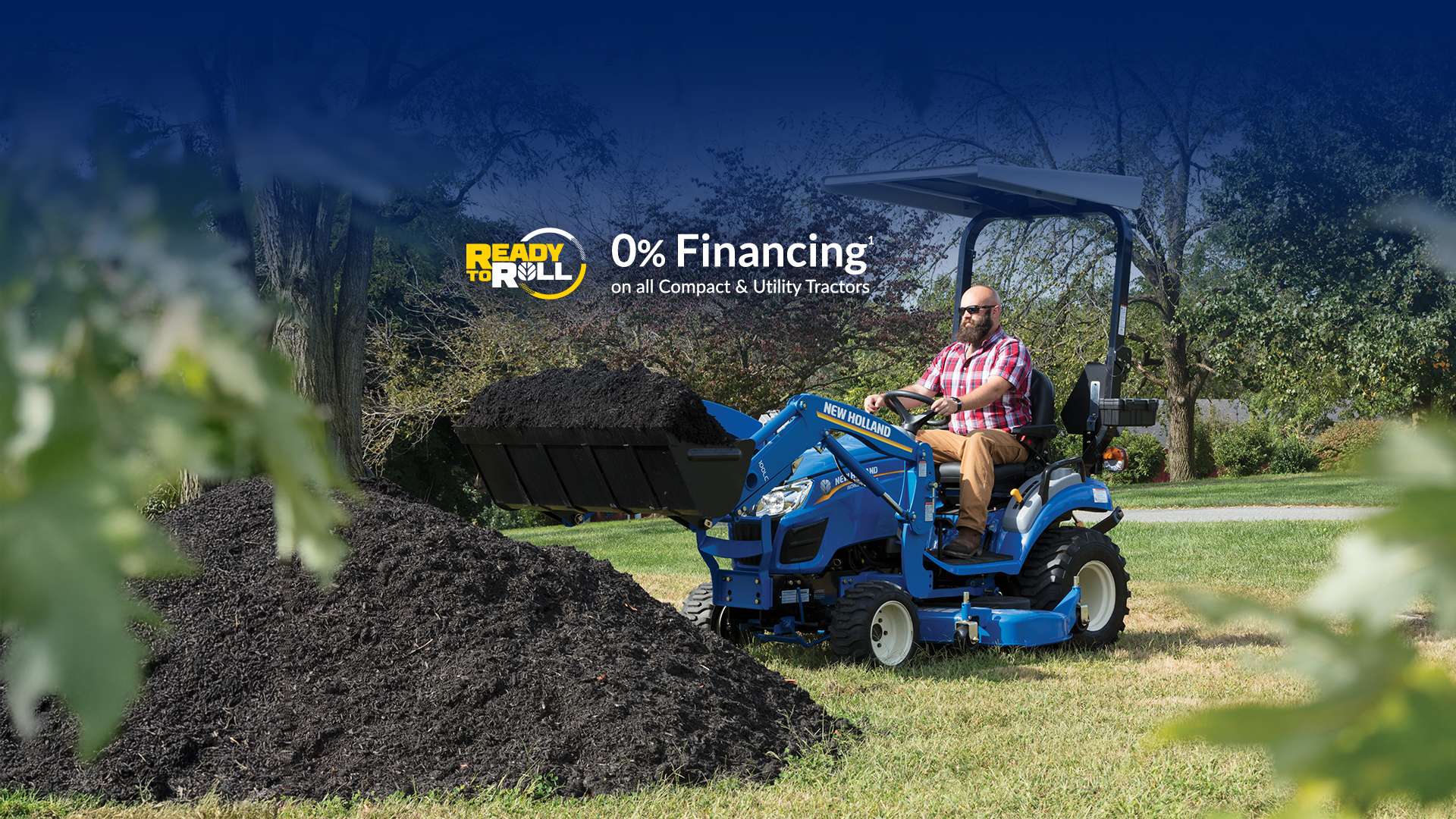 0% Financing¹ on all Compact & Utility Tractors