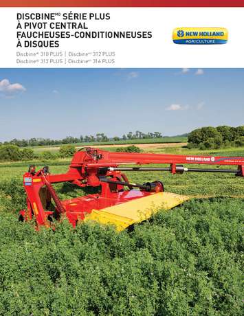 Discbine® PLUS Center-Pivot Disc Mower-Conditioners (French) - Brochure
