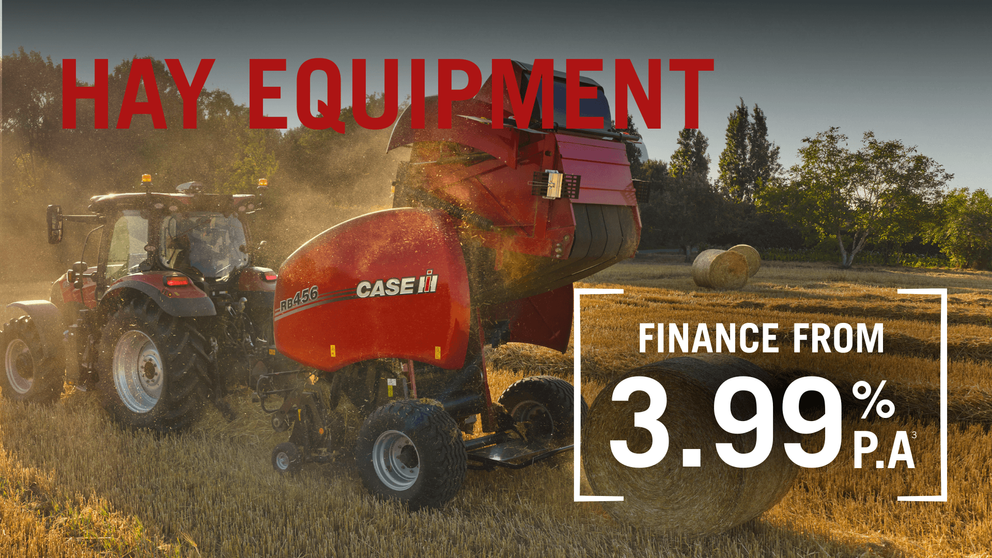 Case IH Geared Up offer for hay equipment with limited time finance rate