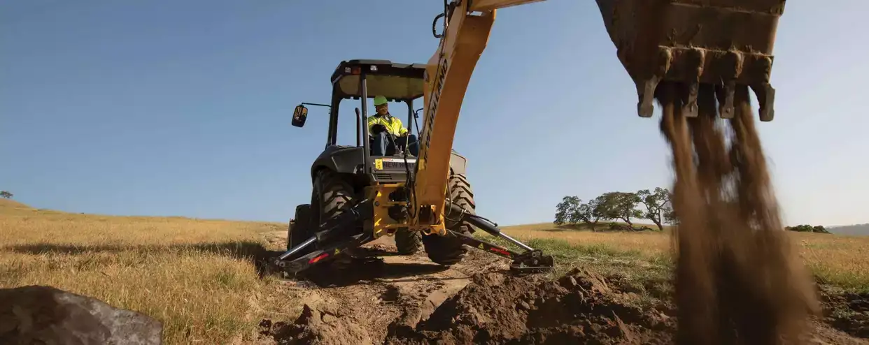 New Holland Construction Loader Backhoe Model B110D