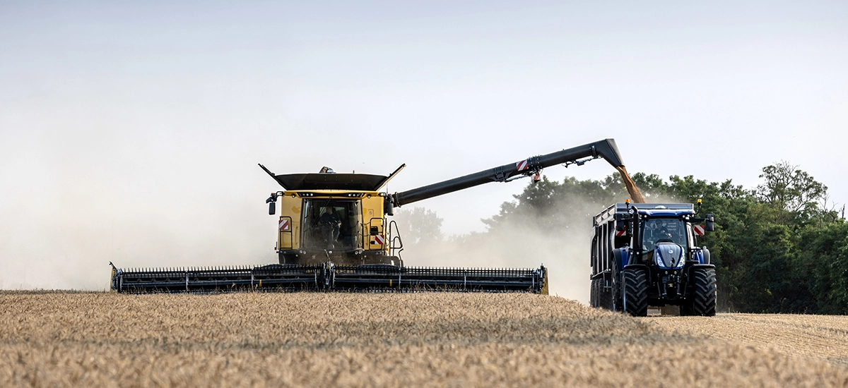 New Holland CR Combine grain quality