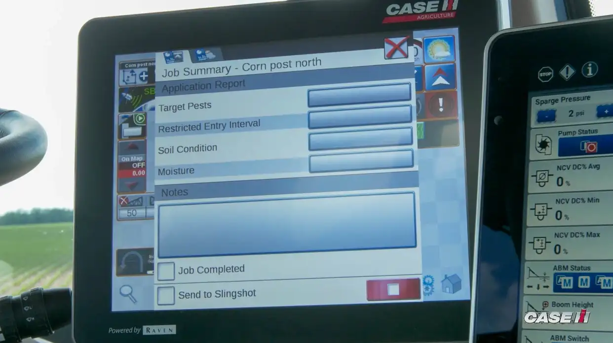 Viper 4+ display user interface showcasing data management functionality.