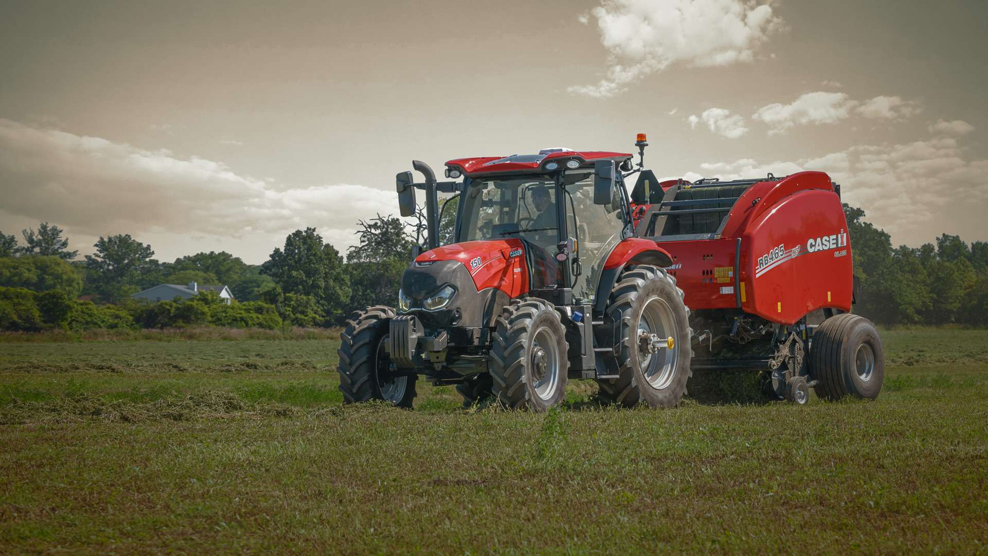 A Case IH Maxxum series tractor