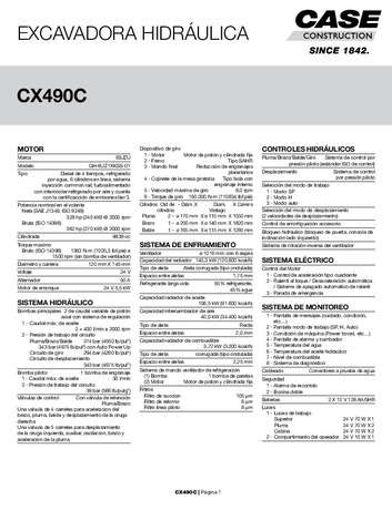 Encarte - CX490C