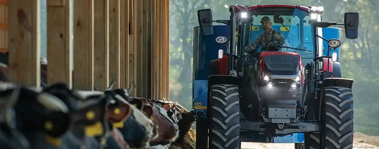 Case IH Farmall C tractor working in field