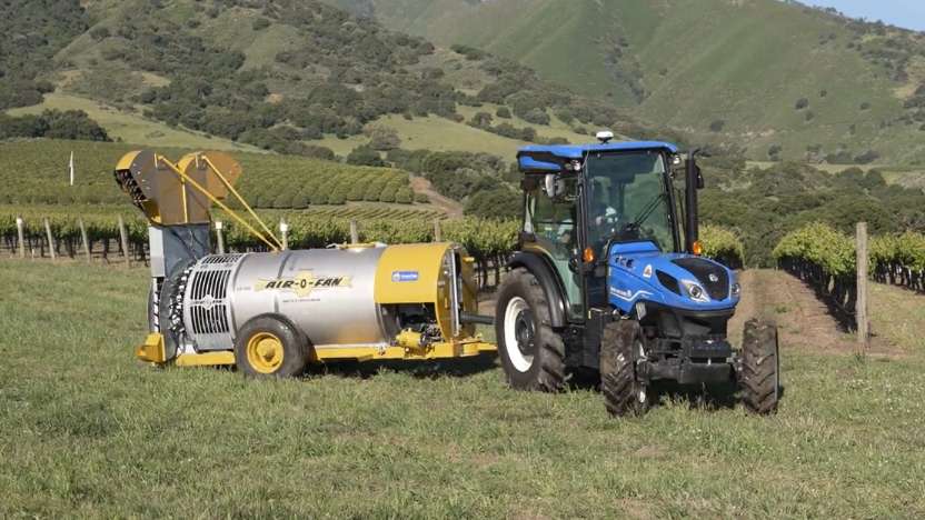 T4F tractor with Air-O-Fan attachment.