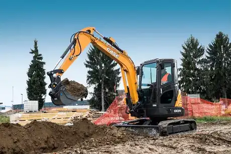 CX37C Mini Excavator action shot