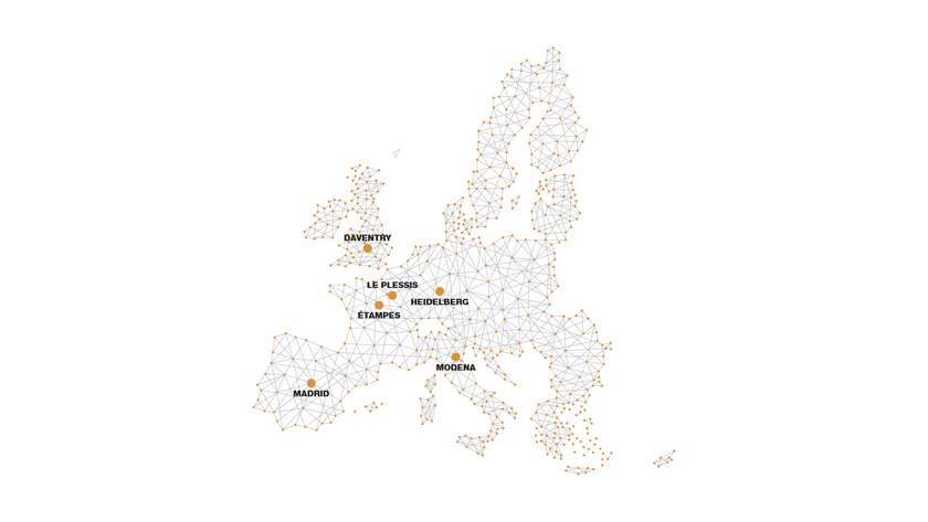 CASE Logistics 6 warehouses across Europe