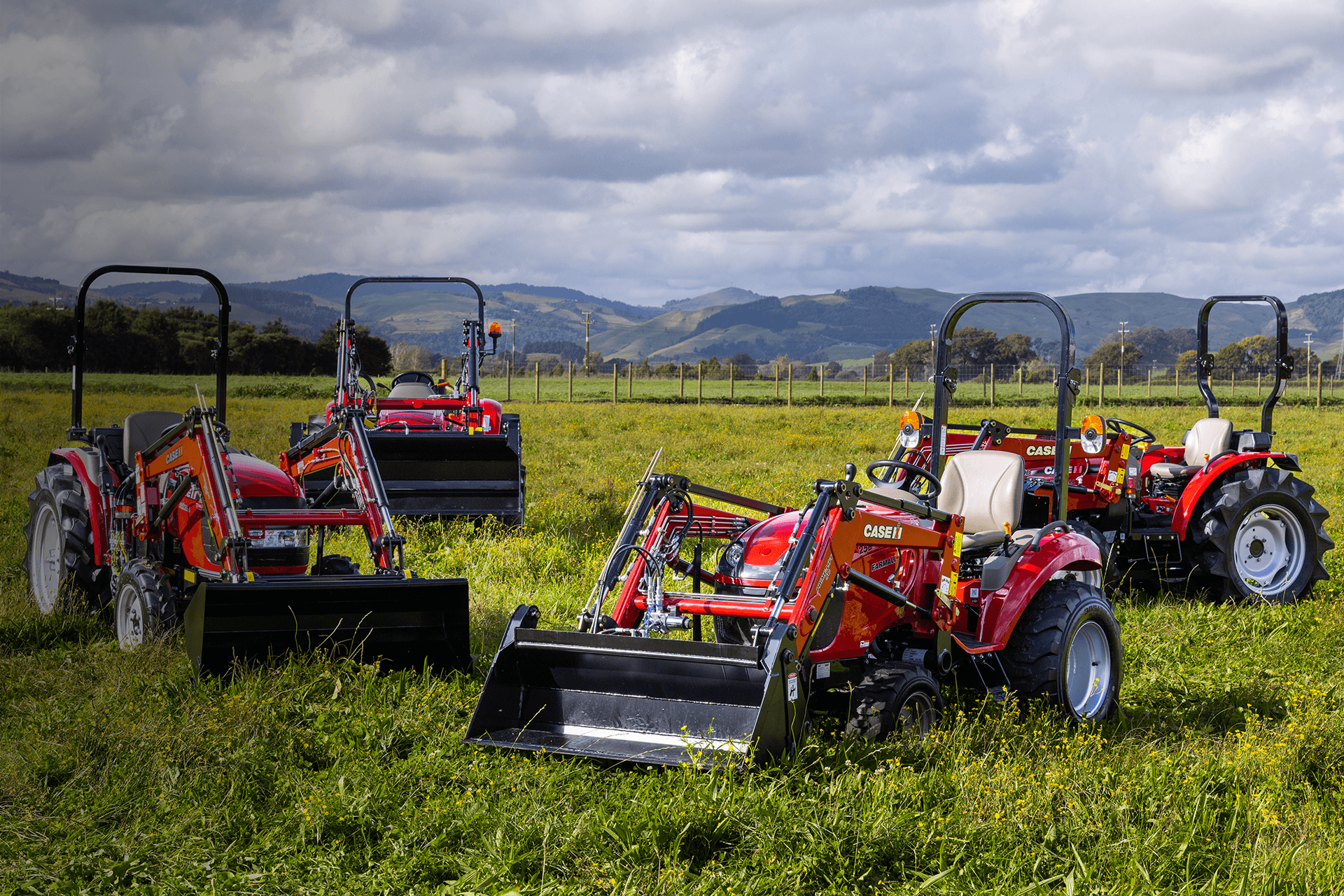 Case IH Farmall B tractors sitting in field