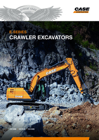 E-Series Crawler Excavators CX130E/CX160E/CX180E