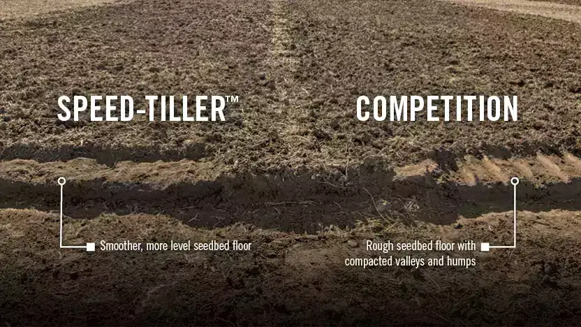 Comparision of seedbed prepared by Case IH Speed-Tiller
