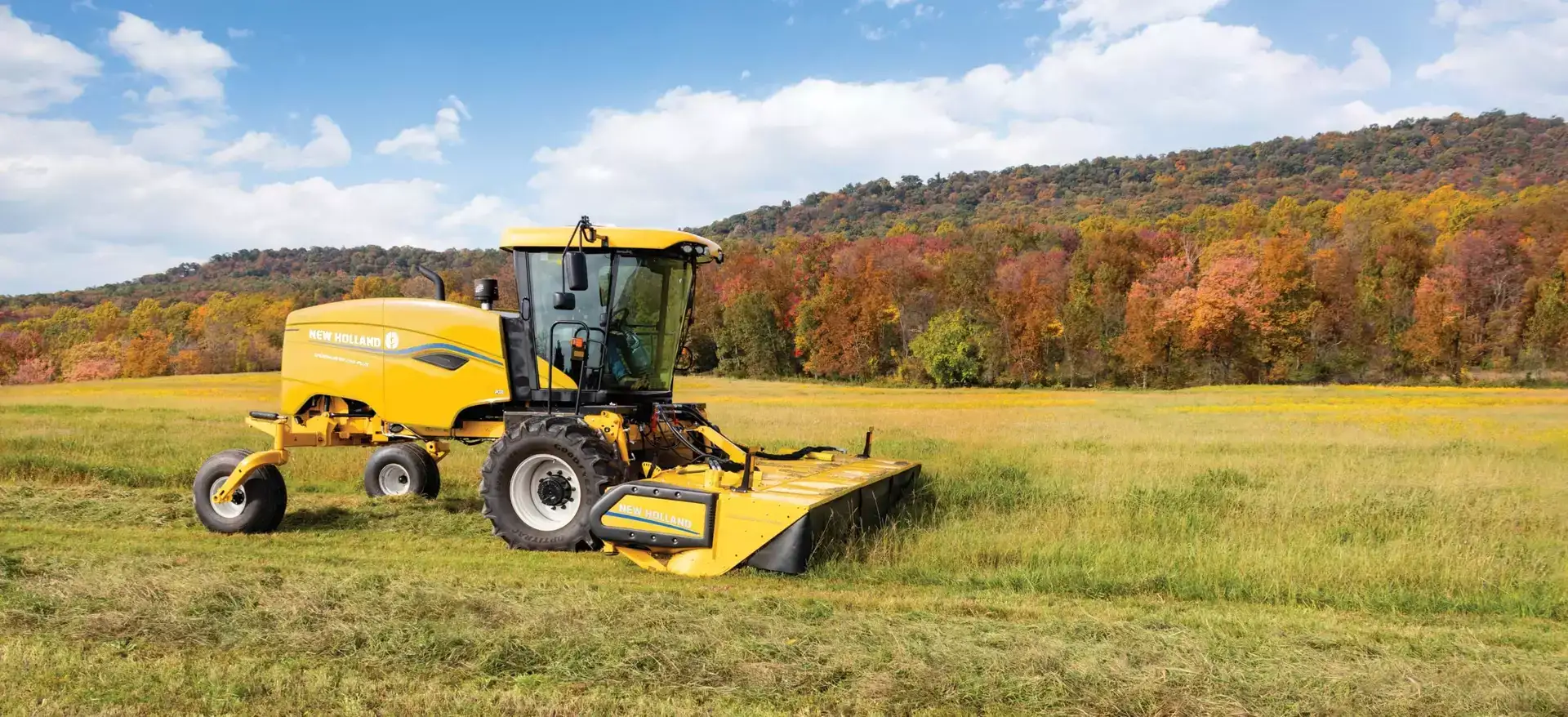 Speedrower® PLUS Self-Propelled Windrower in the field
