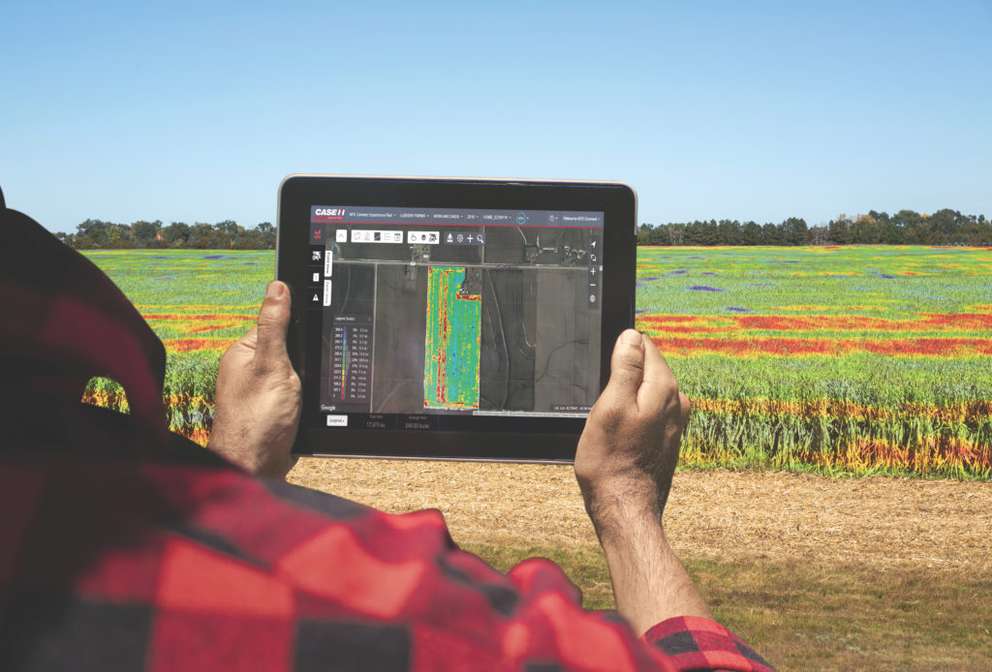 Producer with ipad