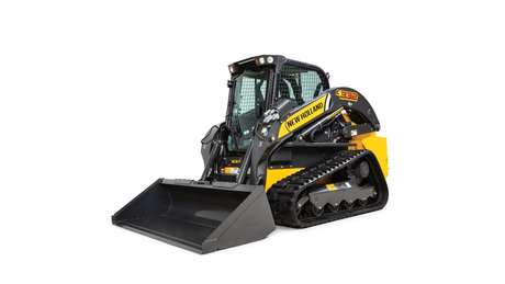 Compact track loader diagonal profile.