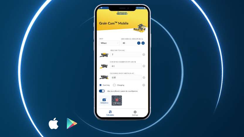 Grain Cam™ Mobile APP New Holland