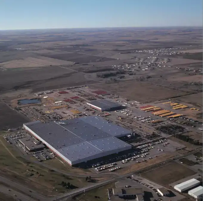 aerial view of Grand Island Manufacturing plant