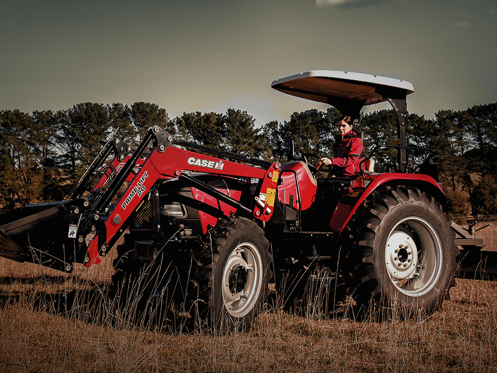 Case IH Red Set Go campaign featuring Utility Farmall JXM75