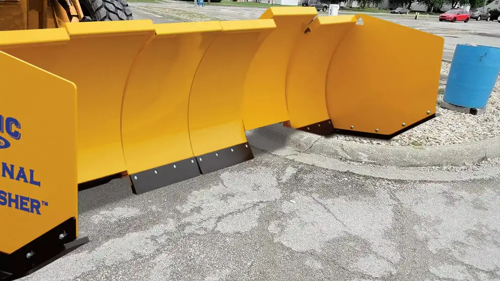 Arctic Sectional Snow Pusher Close Up