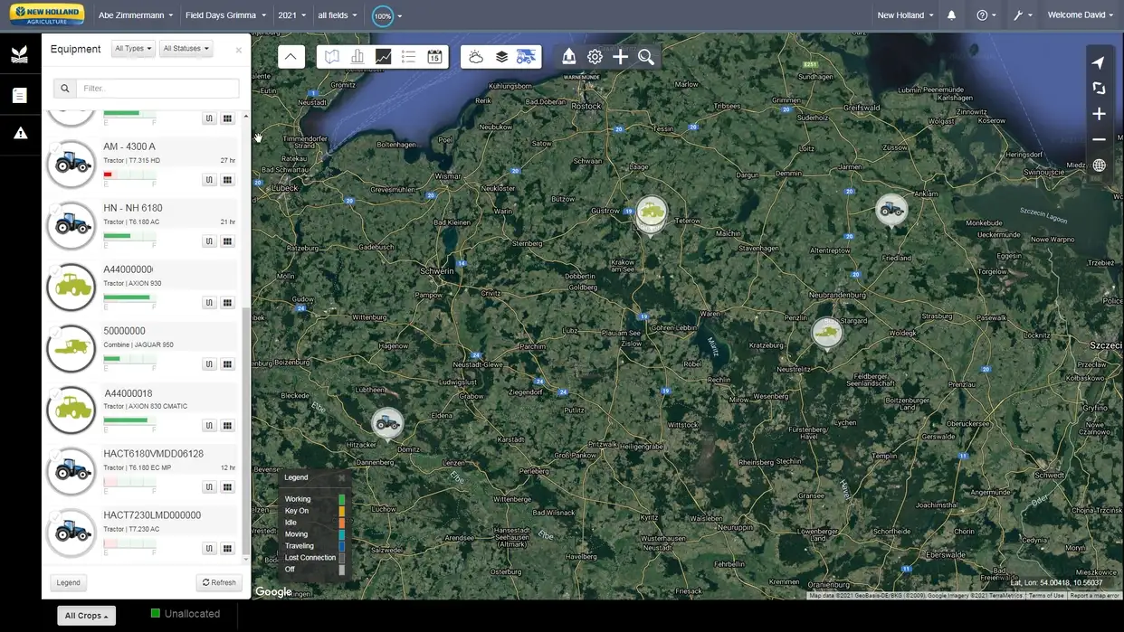 New Holland FieldOps™ - MyFleet - New Holland PLM (Precision Agriculture)