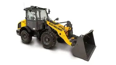 Compact wheel loader from the side.