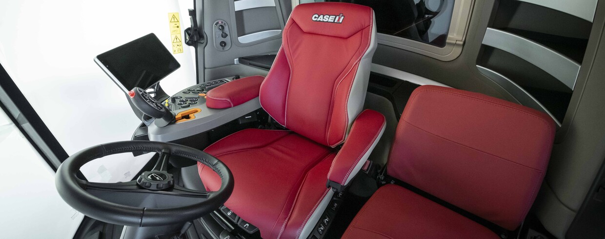 Interior view of Cab of Axial-Flow 9260 seating