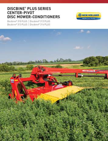 Discbine® PLUS Center-Pivot Disc Mower-Conditioners - Brochure