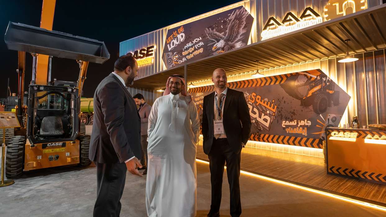 CASE Construction Makes a Powerful Statement at Saudi Infrastructure Expo