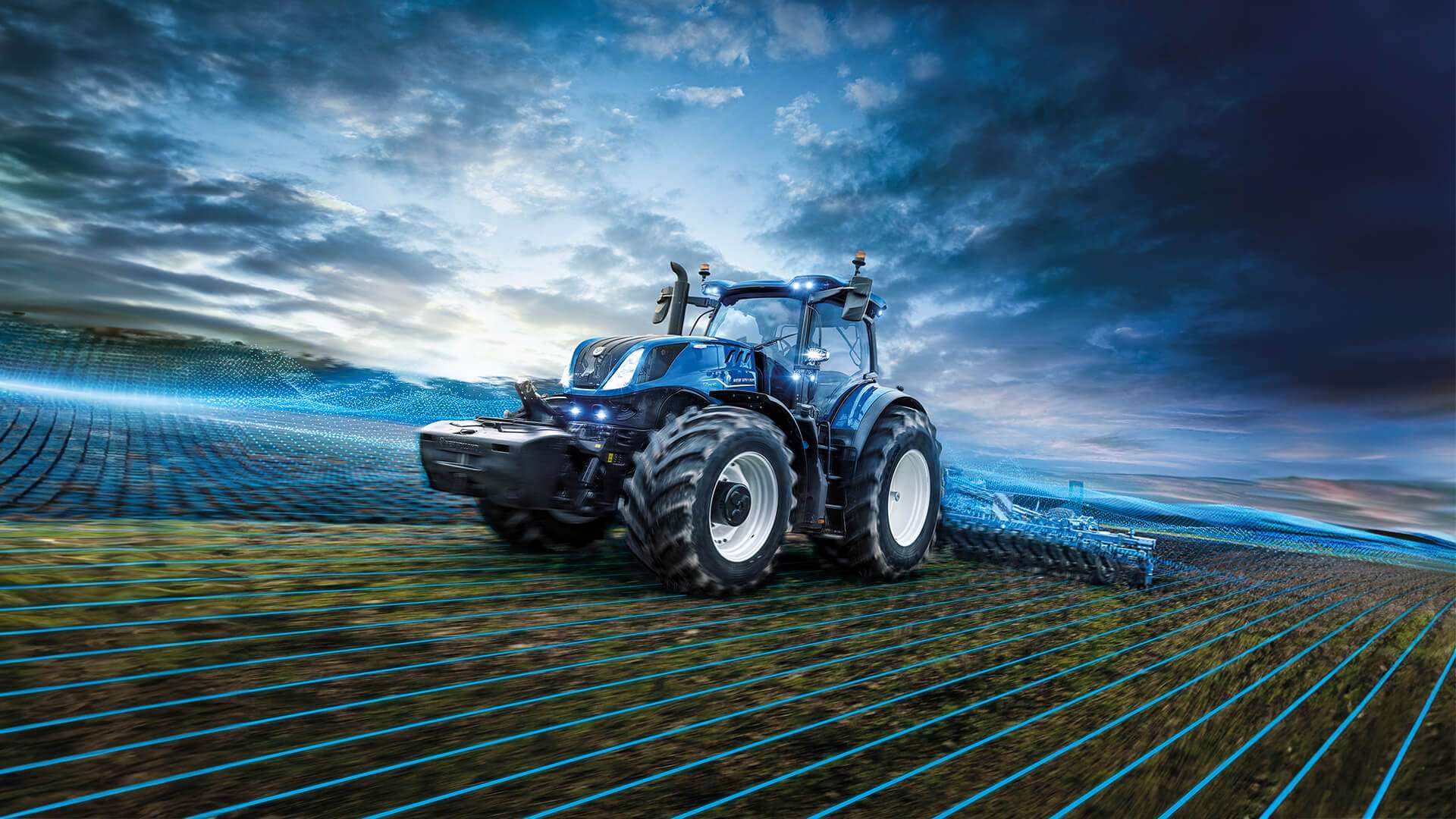 New Holland T7 tractor in field