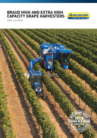 BRAUD High and Extra High Capacity Grape Harvesters - Brochure