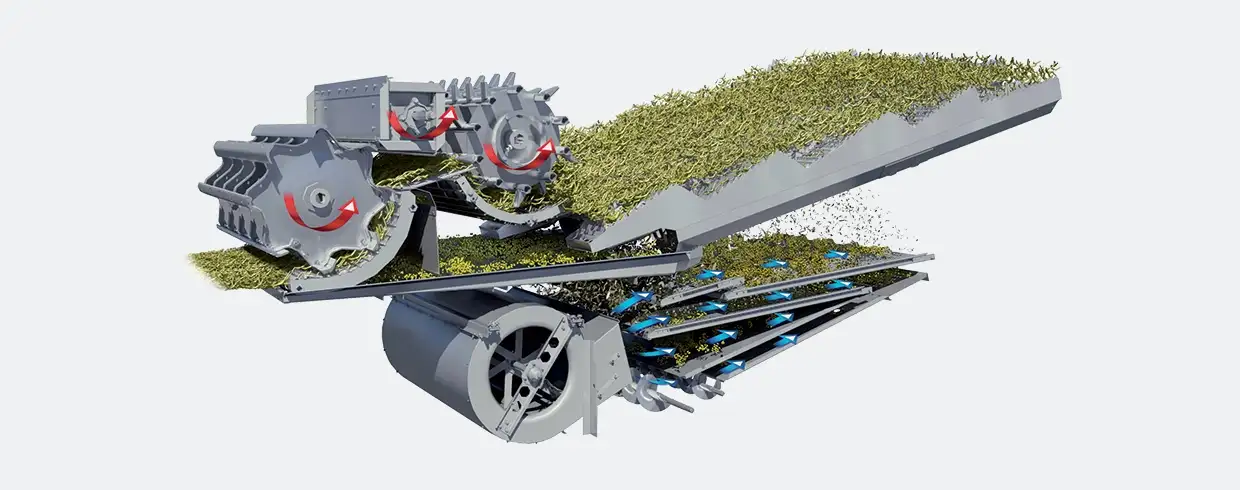 LA SGRANATURA A DUE O TRE ORGANI TREBBIANTI TRATTA DELICATAMENTE LA GRANELLA E LA PAGLIA