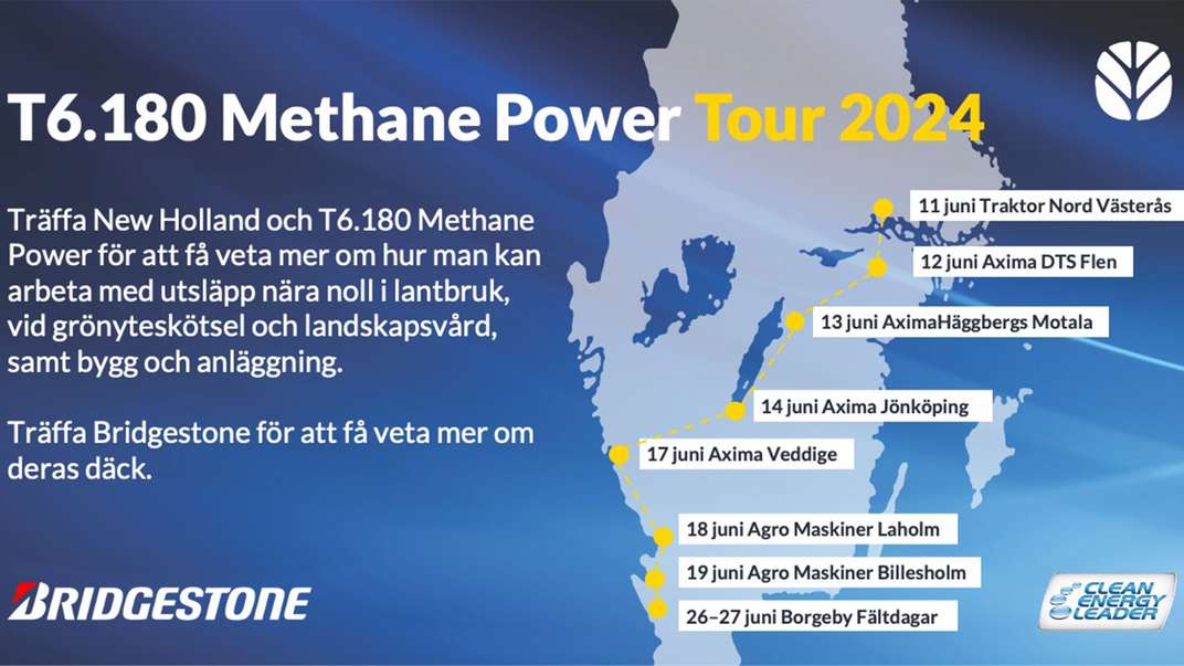 New Holland visar sin hållbara lösning på gemensam tour med Bridgestone