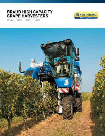 Braud High-Capacity Grape Harvesters - Brochure