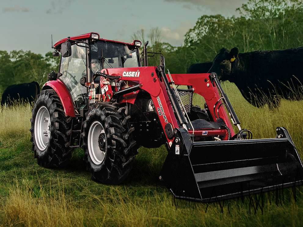 Red Case IH Farmall JX tractor in field