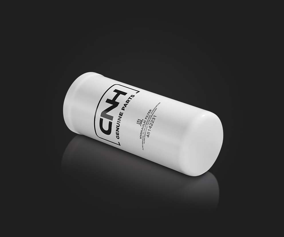 CNH Hydraulic filter with dark gradient background