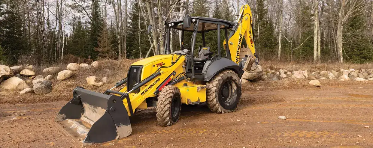 New Holland Construction Loader Backhoe Model B75D