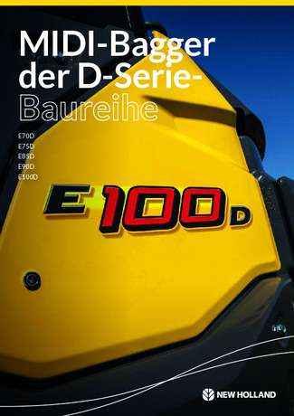 Prospekt - Midi-Raupenbagger der D-Serie