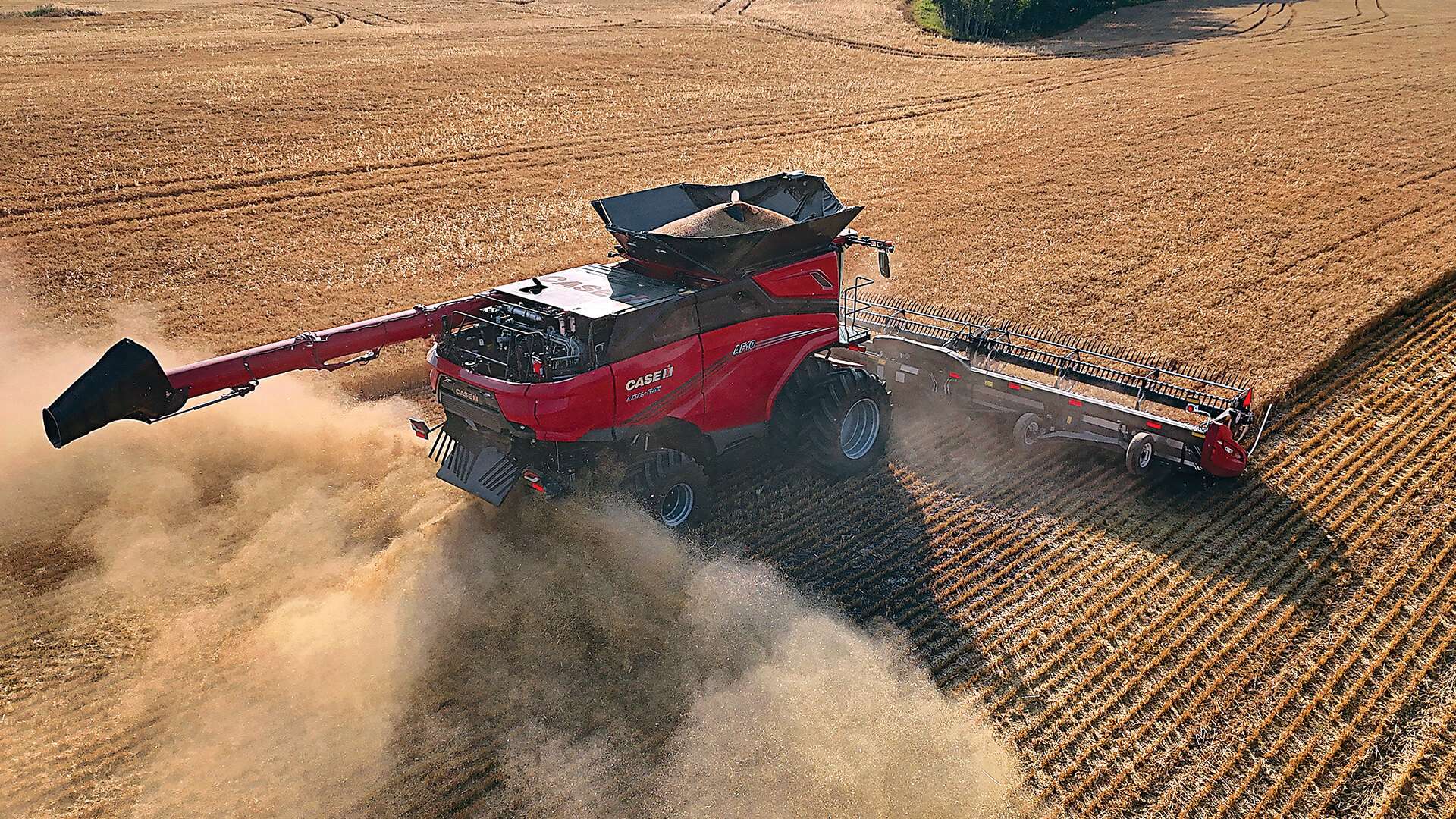 Case IH AF10 next generation combine in field working