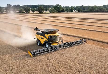New Holland next generation combine in field