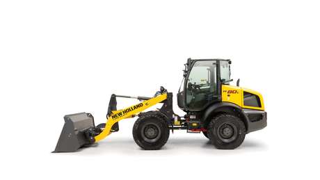 Compact wheel loader side profile.