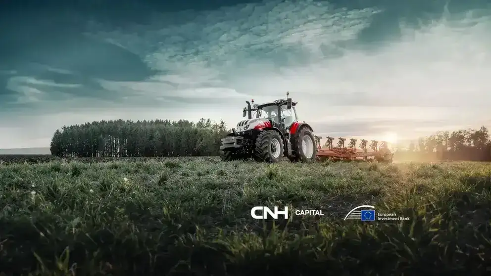 A STEYR tractor on a field