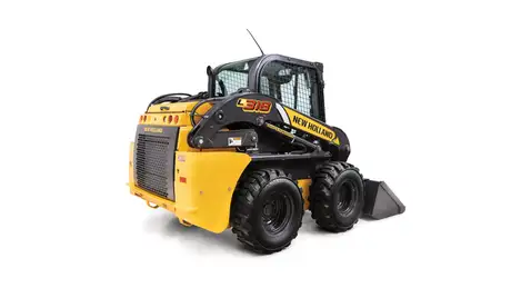 Skid steer loader diagonal profile.