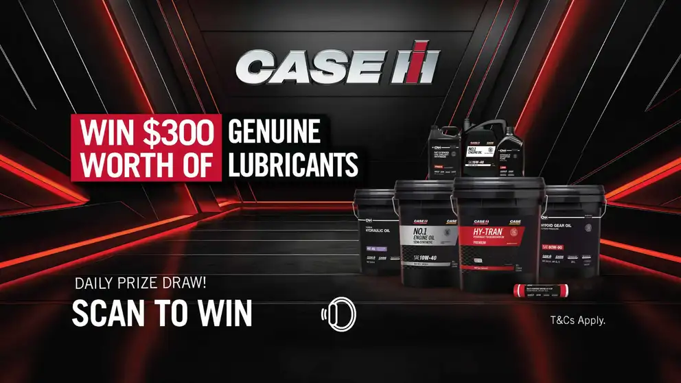 scan to win case ih genuine lubricant