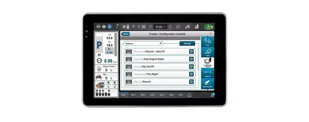 Pro 1200 functions screen front view