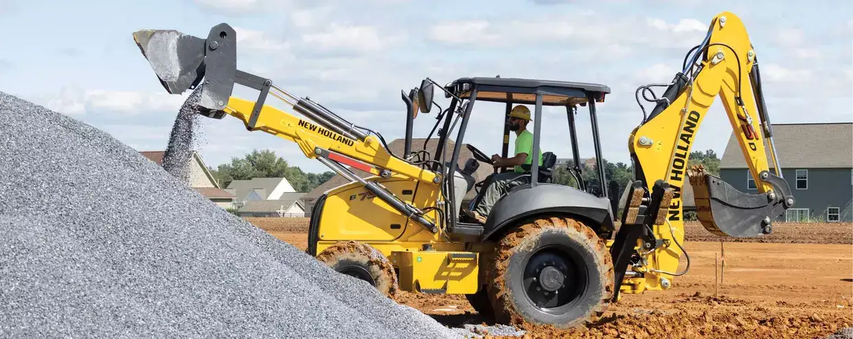 New Holland Construction Loader Backhoe Model B75D