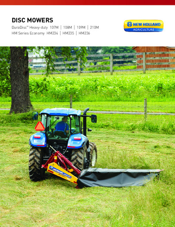 Heavy Duty and Economy Disc Mowers - Brochure