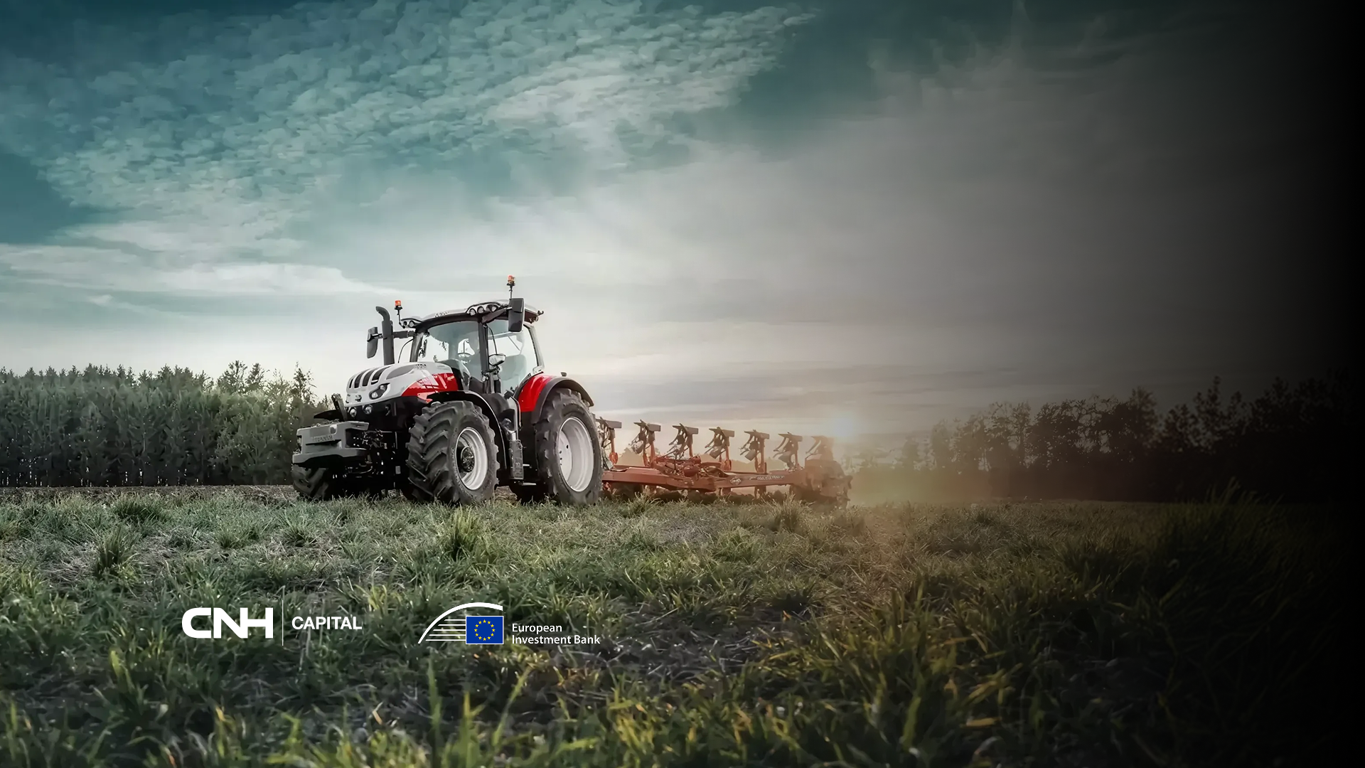 A STEYR tractor on a field
