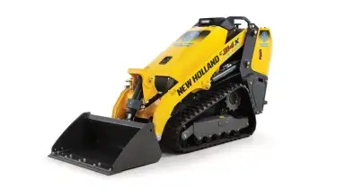 Mini track loader diagonal view.